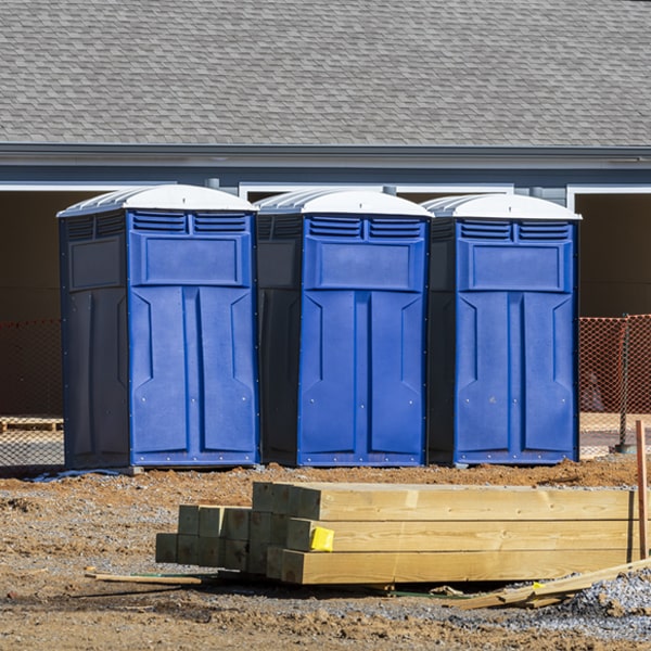 what is the maximum capacity for a single porta potty in Monterey Virginia